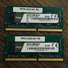 Used 2x Apacer 78.A2GF7.4000B 2GB 19.2GB/s DDR4-2400 1200 MHz CL17 SDRAM SO-DIMM picture