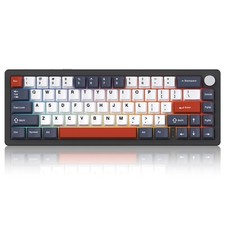 NABI NB1 65% Wireless Mechanical Gaming Keyboard, RGB, Aluminum, 66 Keys BLK/BLU picture
