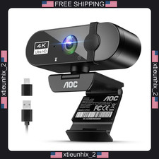 4K Ultra HD Webcam with Noise-Canceling Mic, Wide-Angle, Plug-and-Play picture