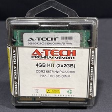 A-Tech 4GB 2x 2GB PC2-5300 Desktop DIMM DDR2 667 MHz Non-ECC Memory RAM 5300U 4G picture