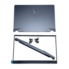 Back Cover+Bezel+Hinges Cap Gray Blue For MSI GE76 Raider 10SGS SFS MS-17K1 Top picture