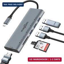 MagBac 6-in-1 Portable USB C Docking Station, 4K HDMI Display Dock, picture