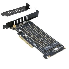 Dual M.2 NVMe to PCIe 4.0 X8 Adapter (PCIe Bifurcation Motherboard is Required) picture