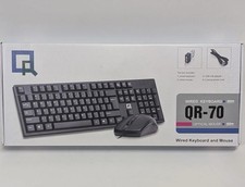 QR-70 Wired Keyboard & USB Optical Mouse Combo | Plug & Play picture