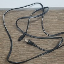 Longwell 6 Ft 2 Prong AC Power Cord E55349 Figure 8 Black Replacement Cable picture
