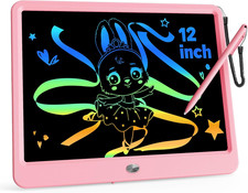 12 Inch LCD Writing Tablet with Anti-Lost Stylus, Erasable Doodle Board Colorful picture