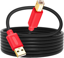 Computer Printer Cable USB 30ft A Male To B Male 2.0 High Speed Portable Connect picture