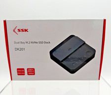 SSK Dual Bay M.2 NVMe SSD Dock DK201 - Used Once  Excellent picture