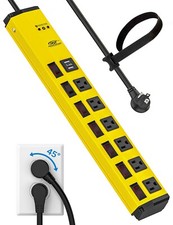 6 Outlet Heavy Duty Power Strip Surge Protector with 2 USB, 1500J 6Ft Cord picture