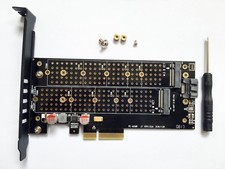M.2 NVME NGFF SATA 2280 22110 SSD to PCI-E 4.0 X4 Adapter Card picture