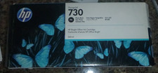 Genuine HP 730 Photo Black 300ml Ink Cartridge P2V73A Expired OEM picture