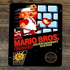 Mouse Pad Mario Arcade Video Game Super Bros NES Box Cover picture