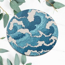 Abstract Ocean Sea Water Waves Mouse Pad Mat Office Desk Table Accessory Gift picture