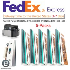 5pcs Printhead Fits For HID Fargo DTC4000 DTC1500 DTC4500E C50 DTC1000 DTC1250E picture