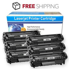 6 Pack High Yield Q2612A 12A Toner Cartridge for HP Laserjet 1010 3020 3030 3050 picture