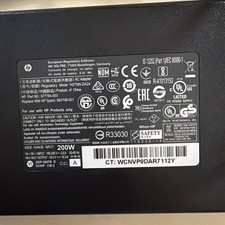 Used Genuine OEM HP AC Adapter 200W Power Supply HSTNN-DA24 Charger  picture