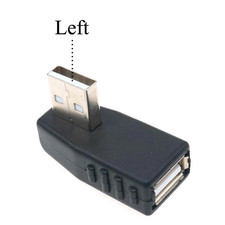 USB 2.0 3.0 Male to Female 90/180 Degree up down Left Right Angled Extension Con picture