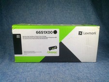 Genuine Lexmark 66S1X00 Black Ink Printer Hi Yield Toner Cartridge OEM - OPEN picture
