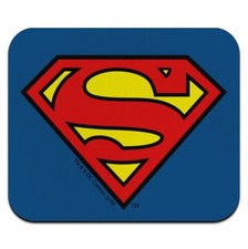 Superman Classic S Shield Logo Low Profile Thin Mouse Pad Mousepad picture