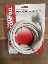 NEW COMPAQ Super VGA Extension Cable 10ft 75 Ohm Coaxial UL29219 Cable picture
