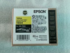 New Genuine Epson T8504 Yellow Ultra Chrome HD Ink For SC-P800 Exp 05-2027 picture