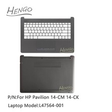 New L47564-001 For HP 14-CM 14-CK Palmrest Upper Case + Bottom Cover Shell Gray picture