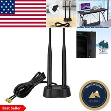9dBi Magnetic Base WiFi Antenna for Enhanced Signal - 6.5ft Extension Included picture