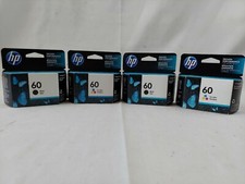 Lot of (2x) HP 60 Black / (2x) 60 Tri-color Ink Unopened EB-5303 picture