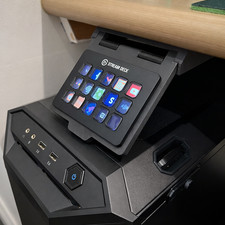 Sliding Under Desk Mount for Elgato Stream Deck MK2 (15-Key) – Clean Setup picture
