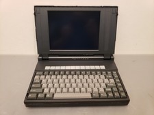 Vintage Everex Tempo LX EXO Laptop 1991 Boots Bright Screen Sold AS-IS See Video picture