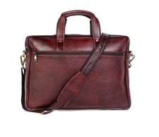 Men's Genuine Leather Laptop Bag Briefcase Messenger Office Shoulder Satchel picture