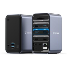 TobenONE 16-in-2 MacBook Docking Station Dual 4K@60Hz, Grey- No Power Supply picture