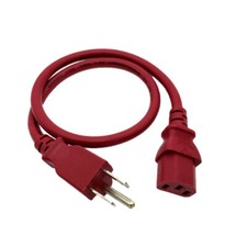 2 Ft Red Power Cable for LG TV 37LC2D 37LC7D 37LF11 37LG30 37LD450 47LD650 picture