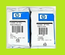 Genuine Sealed Bag Original HP 74XL Black & HP 75XL Color Inkjets NO BOX picture
