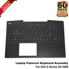 Dell G Series G5 5500 Palmrest Keyboard Assembly RGB Backlit YN62K W0R63 picture