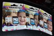 Lot Of (3) Monster Digital Legacy SDHC Cards - Class 10 - 40MB/s - 8GB 8GB 32GB picture
