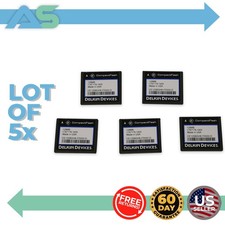 Lot of 5 Delkin Devices CE12SBGHK-FD000-D Compact Flash Memory Cards | 128MB per picture
