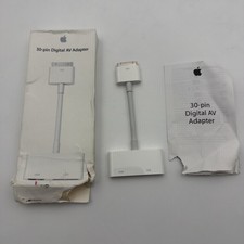 Genuine Apple A1422 30-Pin Digital AV HDMI ADAPTER ,MD098ZM/A OEM New Open Box picture