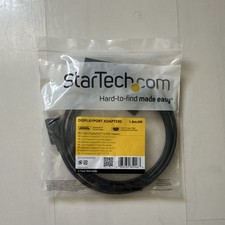 StarTech.com DP to VGA Adapter Cable 6 ft Black DisplayPort/VGA Male DP2VGAMM6B picture