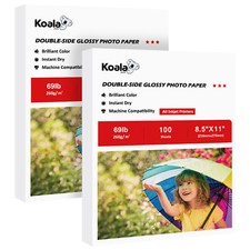 200 Sheets Koala Double Sided Glossy Photo Paper 8.5X11 69lb Inkjet Heavyweight picture