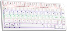 GM326 75% Percent Mechanical Keyboard,Wired Mini Backlit Hot White picture