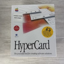 NEW Vintage Apple HyperCard Software Version 2.3 EVALUATION / Sample Copies NOS picture