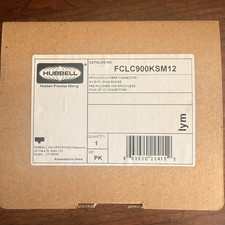 Hubbell FCLC900KSM12 12pk PROclick LC Fiber Optic Connector 9/125 PC Singlemode picture