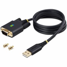 StarTech 3ft (1m) USB to Serial Adapter Cable, COM Retention, FTDI IC, DB9 picture
