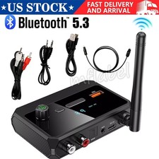 Home Stereo Audio Receiver Bluetooth 5.3 AUX USB Optical HD Music to RCA Adapter picture