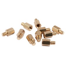40 Pcs PC PCB Motherboard Brass Standoff Hexagonal Spacer M3 6+4mm M2S14923 picture