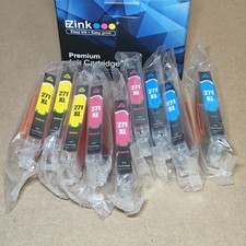 9 Pack - EZ Ink for HP 271 XL Yellow, Cyan, Magenta - TM Cartridge Replacement picture