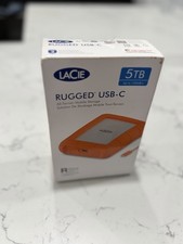LaCie Rugged USB-C 5TB Portable External Hard Drive HDD PC Mac 130MB/s picture