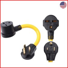 NEMA 6-50P Male to 6-30R Female 240V 50 Amp Power Cord Adapter -  Approved picture