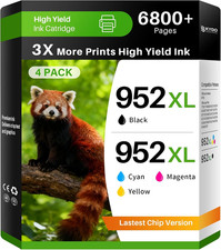 952XL Ink Cartridges Combo Pack Compatible for HP 952XL 952 XL Black Color Combo picture